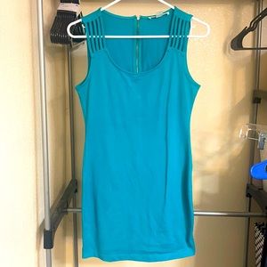 XXI Teal Bodycon Dress